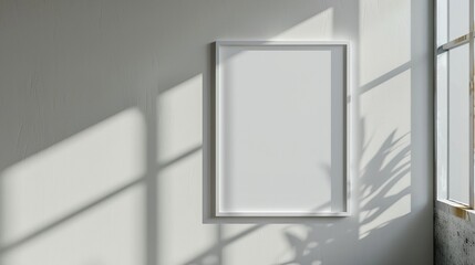 blame frame for mockup, frame hanging on a wall, beautiful, white space in frame, do not block frame
