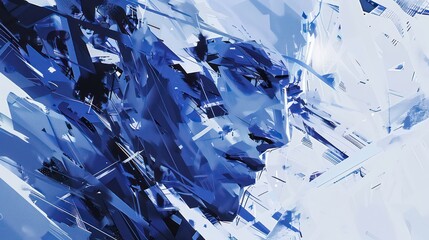 expressive illustrated painting in a abstract backdrop scene