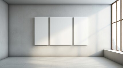 Fototapeta premium A minimalist masterpiece adorning the wall, capturing simplicity and elegance in a single frame, seamlessly blending into the modern interior