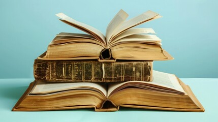 Stack of Books on Top of Each Other