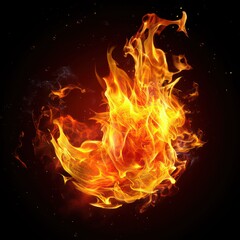 fire flames with an intense and captivating essence