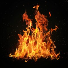 fire flames with an intense and captivating essence