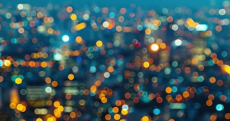 abstract urban lights blur background