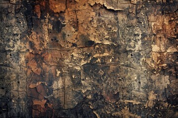 Obraz premium A wall with a lot of cracks and peeling paint