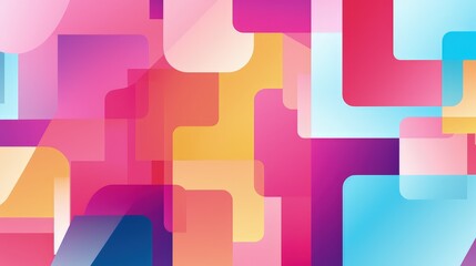 bold geometric colorful fusion background