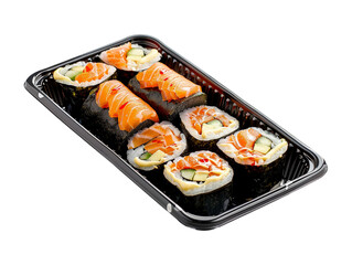 Asian food sushi isolated