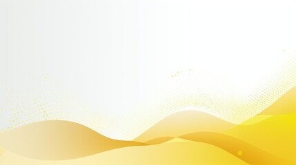 minimalist yellow and white wave design background