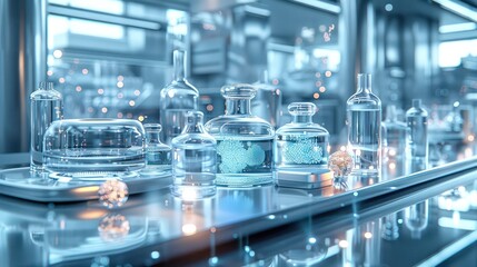 technological fill, glass material, scientific research vessels