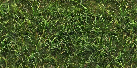 Fototapeta premium A close up of a lush green field of grass