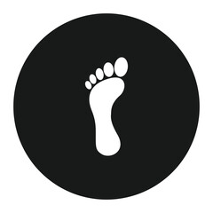 human footprint logo vector