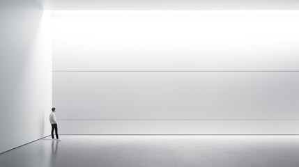 beautiful interior in minimal style 