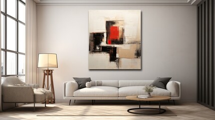 beautiful paintings harmoniously integrated into the interior