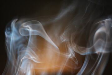 Abstract of smoke on black background