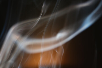 Abstract of smoke on black background