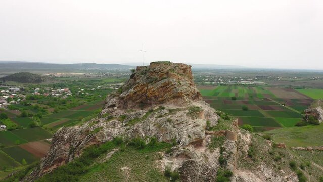 Ruins of Chapala Fortress in Kvemo Kartli region of Georgia
