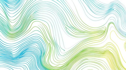 Fototapeta na wymiar abstract blue green wavy lines background