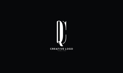 QC CQ Abstract initial monogram letter alphabet logo design