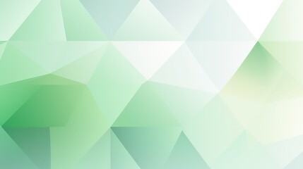 fresh green and white geometric triangles background