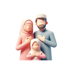 3D character Eid al-Adha Mubarak