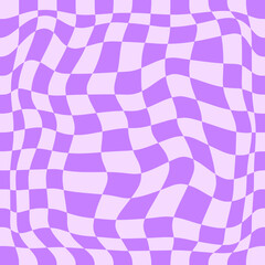 Groovy pink checkered seamless pattern