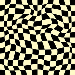 Fototapeta premium Groovy pink checkered seamless pattern