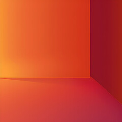 A red wall with a white line on it