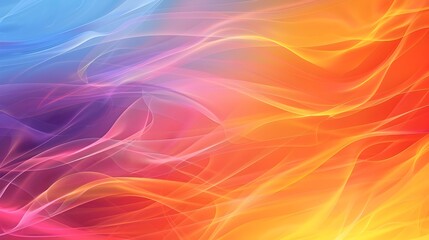 Obraz premium Colorful Abstract Fire Background in Soft Color Fields Style