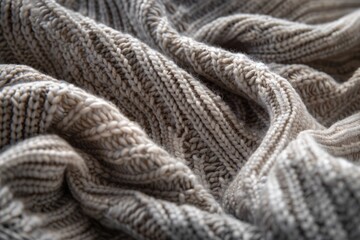 Fototapeta na wymiar A knitted sweater with a fuzzy texture