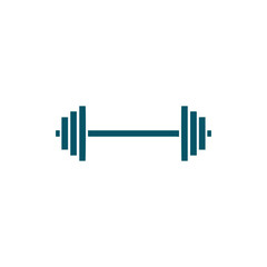 barbell icon in trendy flat style 