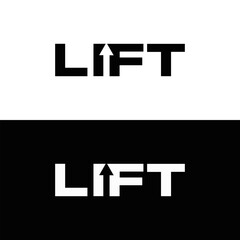 LIFT set ,LIFT logo. L I F T design. White LIFT letter. LIFT, L I F T letter logo design. Initial letter LIFT letter logo set, linked circle uppercase monogram logo. L I F T letter logo vector design.