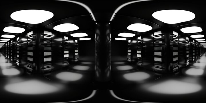 12K HDRI ABSTRACT, PANORAMA, SPHERICAL, ENVIRONMENT, BLACK BACKGROUND, LED AND NEON LIGTH MODERN.