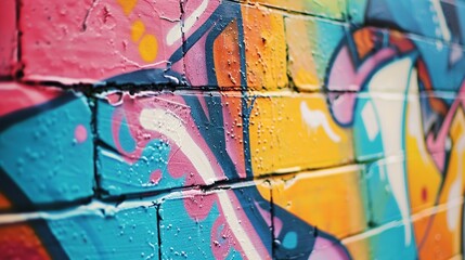 Graffiti Wall Abstract Background
