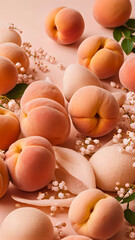 Vertical Peach Fuzz-inspired Social Media Backdrop: Modern Minimalism, background for cellphone, mobile phone, ios, android, instagram stories