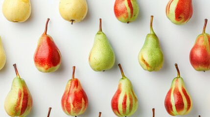 Green and red pears generative ai