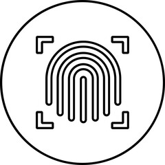 Fingerprint Scanner Icon