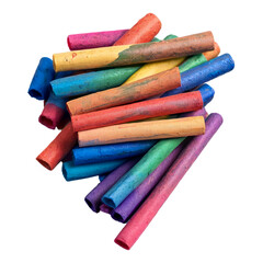 Colour drawing pencil isolated on transparent background
