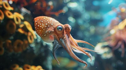 squid background mockup