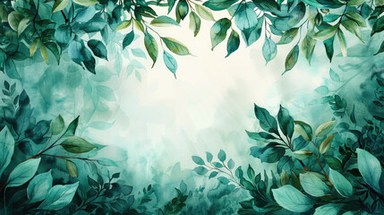 watercolor jungle background