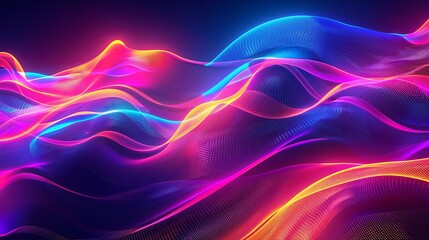 an abstract  colorful waves