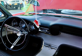 car interior and dashboard detail
