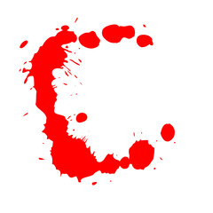 paint  splash. Colorful paint splash. Isolated design element on the transparent background. Ink drops and splashes. Blotter spots, liquid paint drip drop splash and ink splatter. vector Illustration