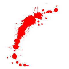 paint  splash. Colorful paint splash. Isolated design element on the transparent background. Ink drops and splashes. Blotter spots, liquid paint drip drop splash and ink splatter. vector Illustration