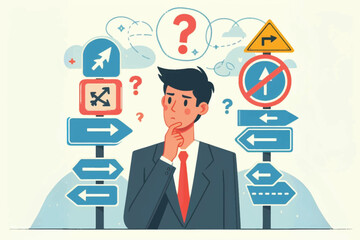 An entrepreneur experiences confusion when he wants to determine the direction of his business goals