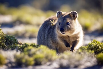island brachyurus setonix rottnest quokka western australia animal closeup australasia brown front cute endemic fauna fur holiday kangaroo mammal marsupial native nature outdoors perth species travel'