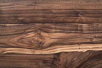 Naklejka premium Stylish Surfaces: Horizontal Grain Walnut Wood - A Showcase of Natural Elegance