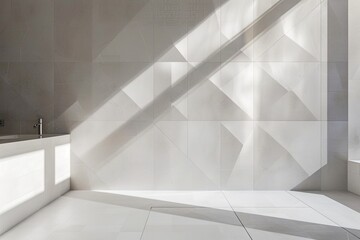 Geometric Tile Showcase: Luxurious Minimalistic Interior Design