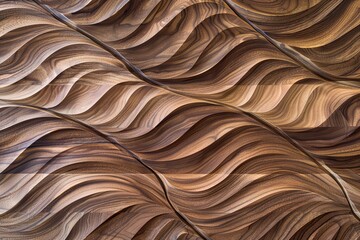 Detailed Walnut Wood Grain Patterns: Intricate Background with Wooden Elements