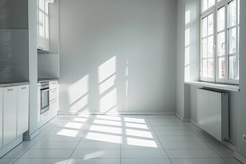 Light and Shadow Minimalism: Space-Inspired Kitchen Window Design in Modern Interior