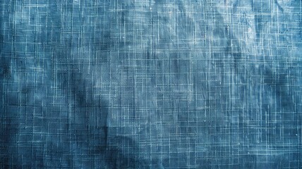 Abstract textured blue surface with horizontal and vertical lines