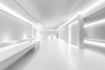 Monochromatic Minimalism: Luxe Space Gallery Interior Design